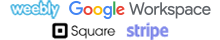 Weebly, Google Workspace, Square, Stripe Logos