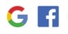 Logotipo de Google y Facebook 